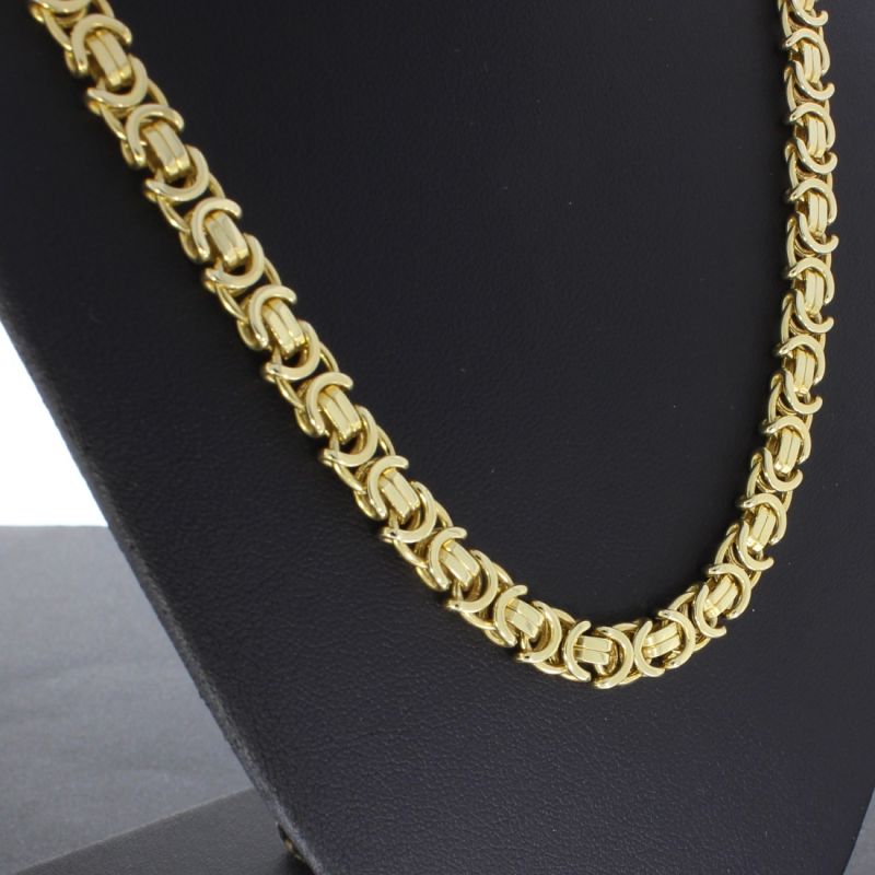 Flache Königskette Gelbgold 585 14 Karat 50 cm 