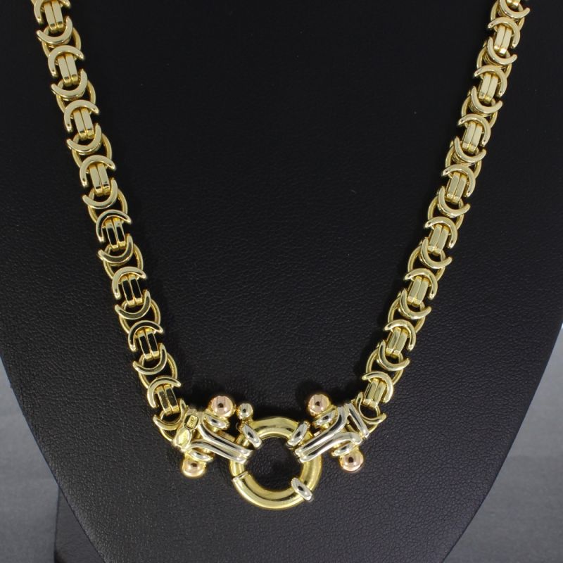 Flache Königskette Gelbgold 585 14 Karat 50 cm 