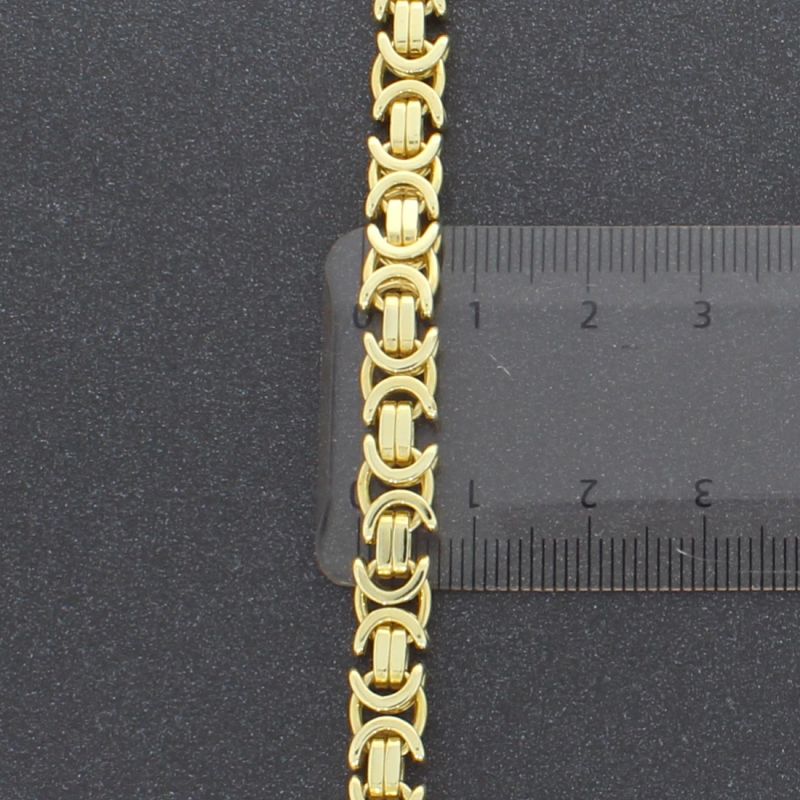Flache Königskette Gelbgold 585 14 Karat 50 cm 