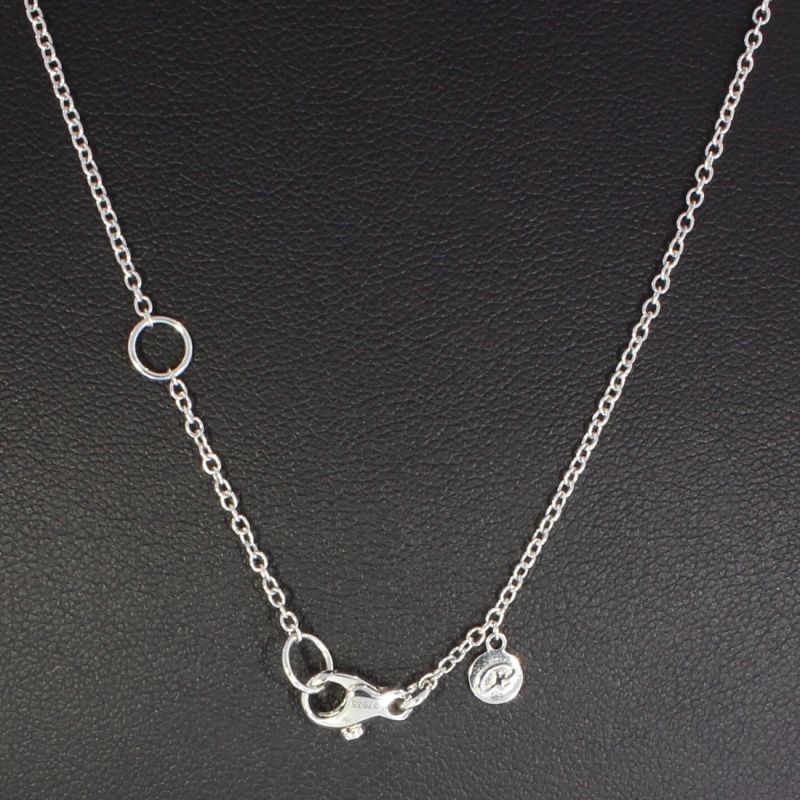 Flower Collier Weißgold 750 18 Karat 0,19 Ct 