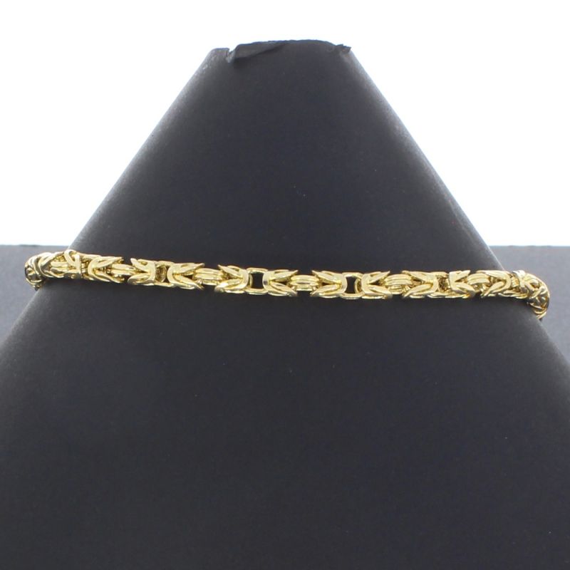 Königskettenarmband Gelbgold 585 14 Karat 23 cm 