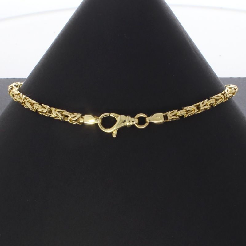 Königskettenarmband Gelbgold 585 14 Karat 23 cm 
