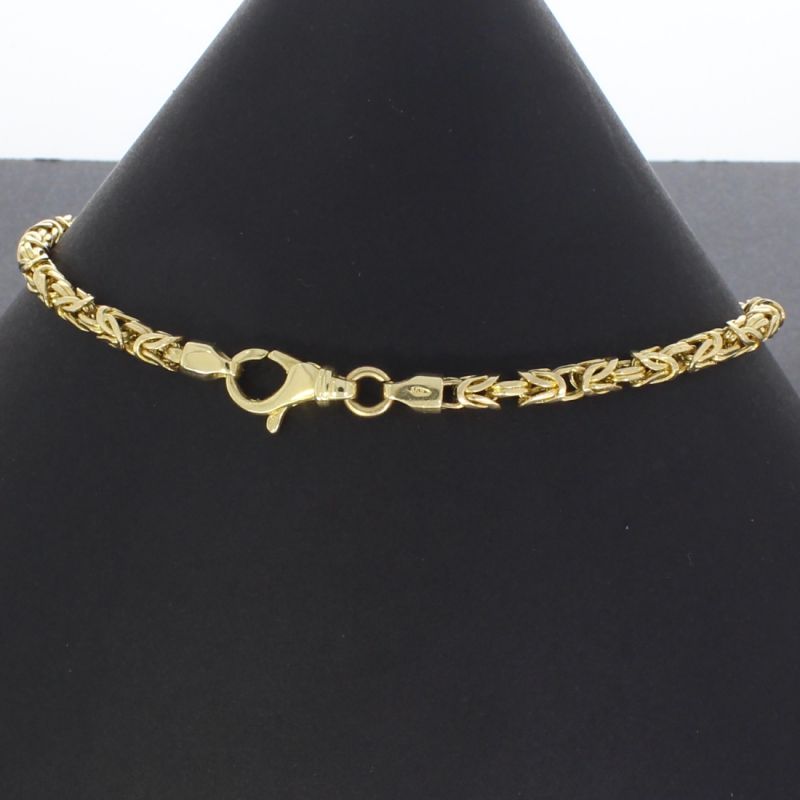 Königskettenarmband Gelbgold 585 14 Karat 23 cm 