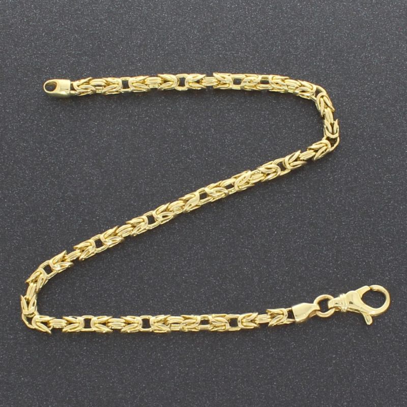 Königskettenarmband Gelbgold 585 14 Karat 23 cm 