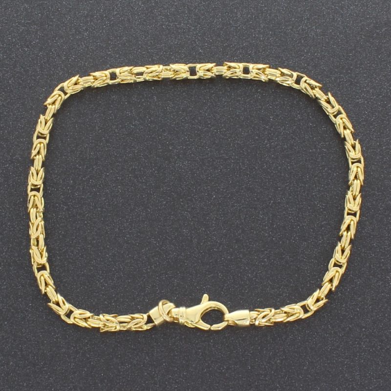 Königskettenarmband Gelbgold 585 14 Karat 23 cm 