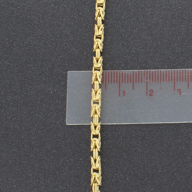 Königskettenarmband Gelbgold 585 14 Karat 23 cm 
