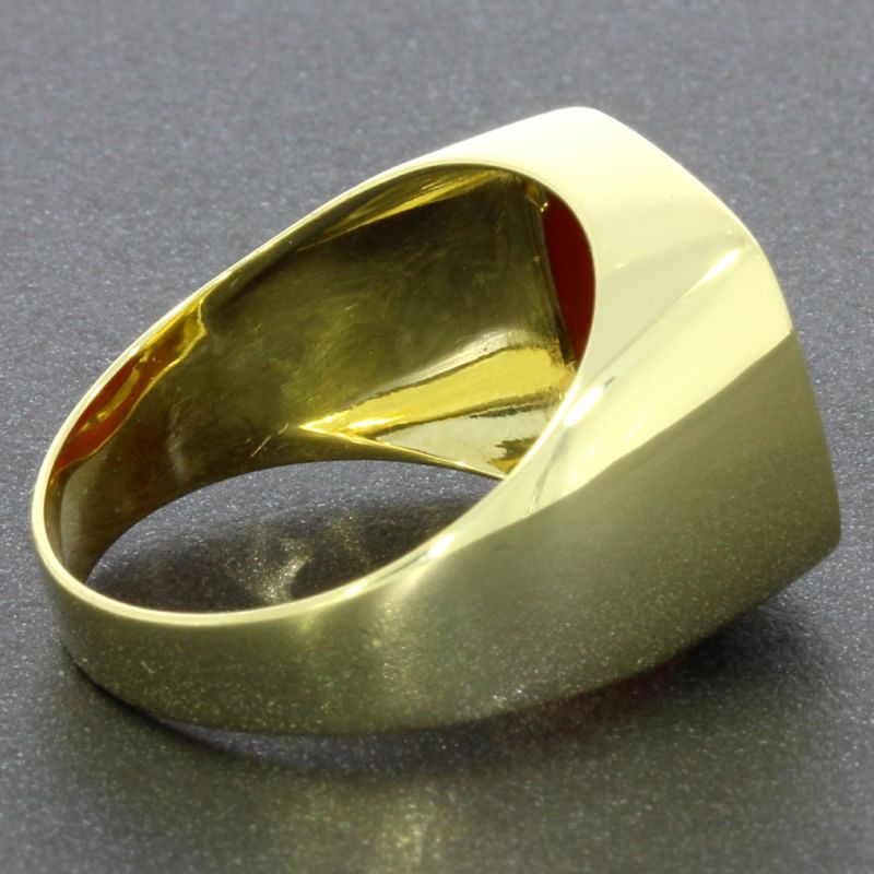 Karneol Ring Gelbgold 585 14 Karat 