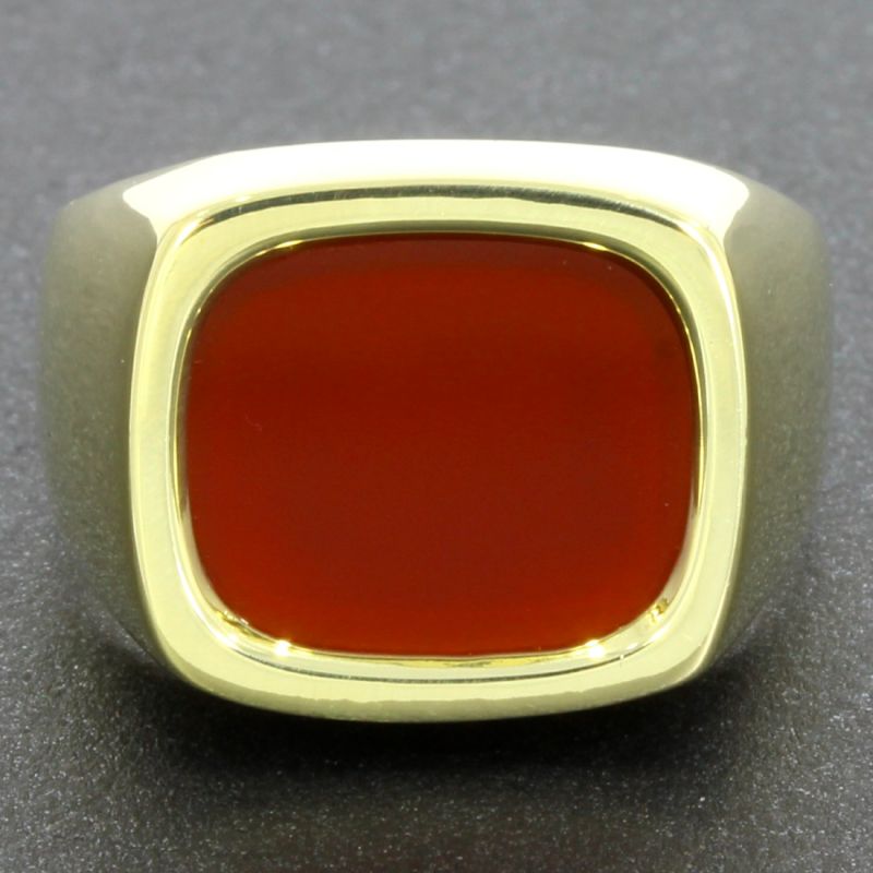 Karneol Ring Gelbgold 585 14 Karat 