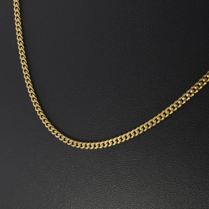 Feine Panzerkette Gelbgold 333 8 Karat 46,5 cm 