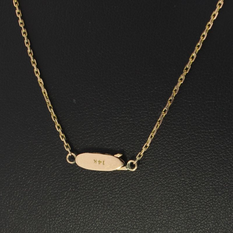 Zierliche Ankerkette Gelbgold 585 14 Karat 45,5 cm 