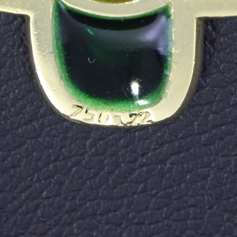 Kreuzanhänger Gelbgold 750 18 Karat Email
