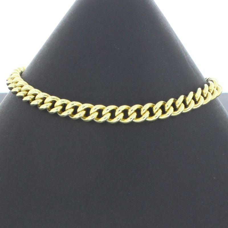 Brillant Panzerarmband Gelbgold 585 14 Karat 19,5 cm 