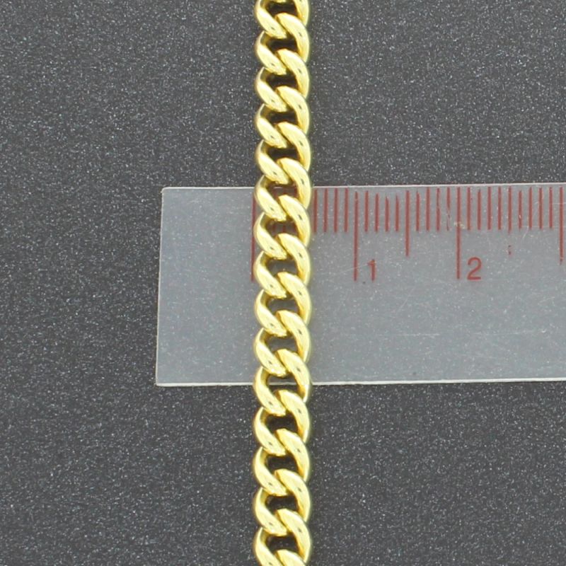 Brillant Panzerarmband Gelbgold 585 14 Karat 19,5 cm 