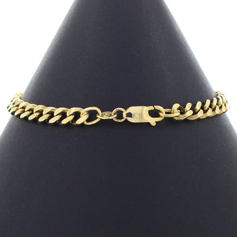 Panzerarmband Gelbgold 333 8 Karat 19,5 cm 