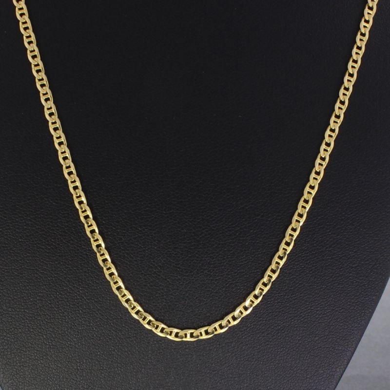 Panzerstegkette Gelbgold 585 14 Karat 48,5 cm 
