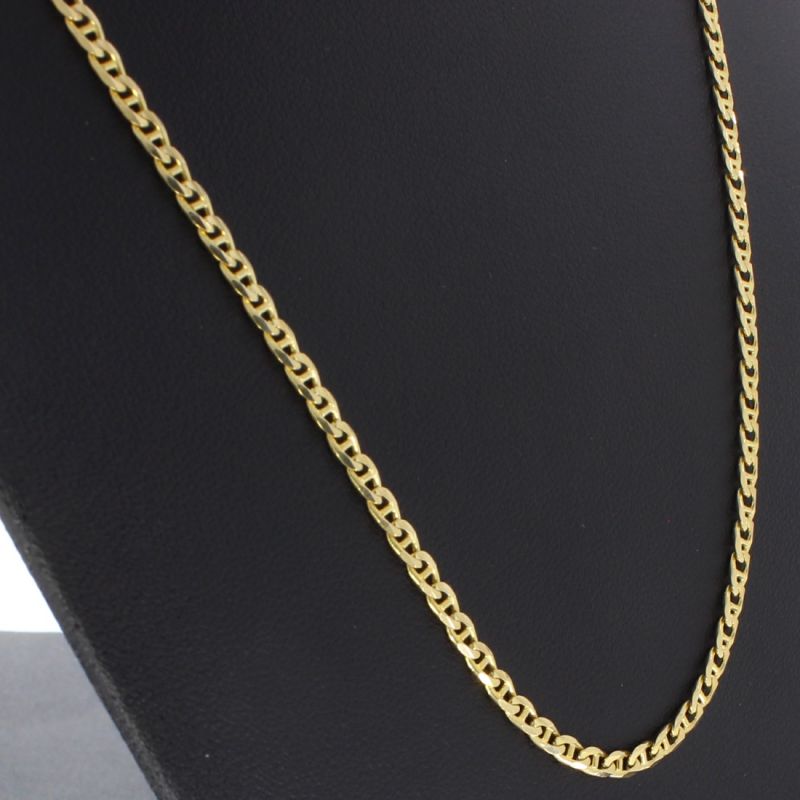 Panzerstegkette Gelbgold 585 14 Karat 48,5 cm 