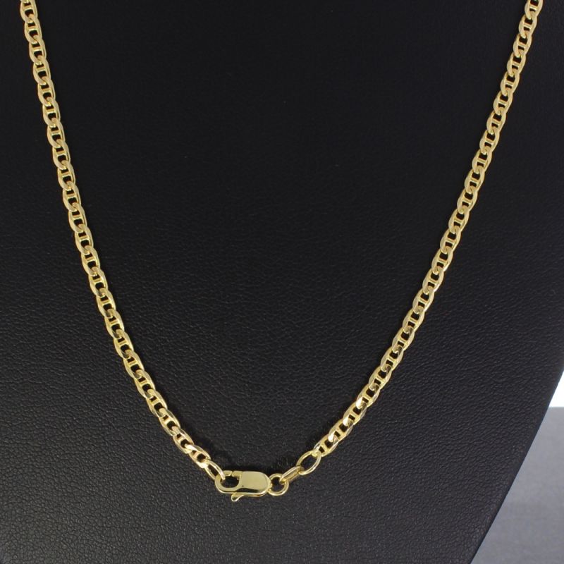 Panzerstegkette Gelbgold 585 14 Karat 48,5 cm 