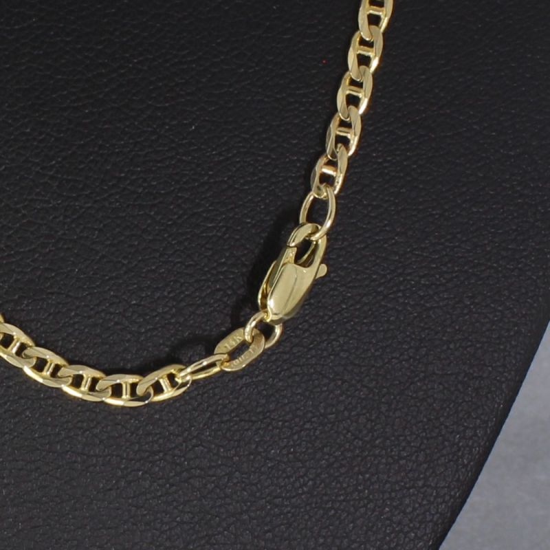 Panzerstegkette Gelbgold 585 14 Karat 48,5 cm 