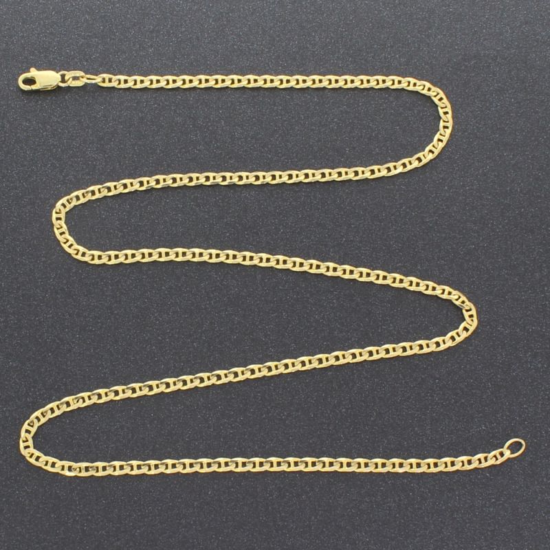 Panzerstegkette Gelbgold 585 14 Karat 48,5 cm 