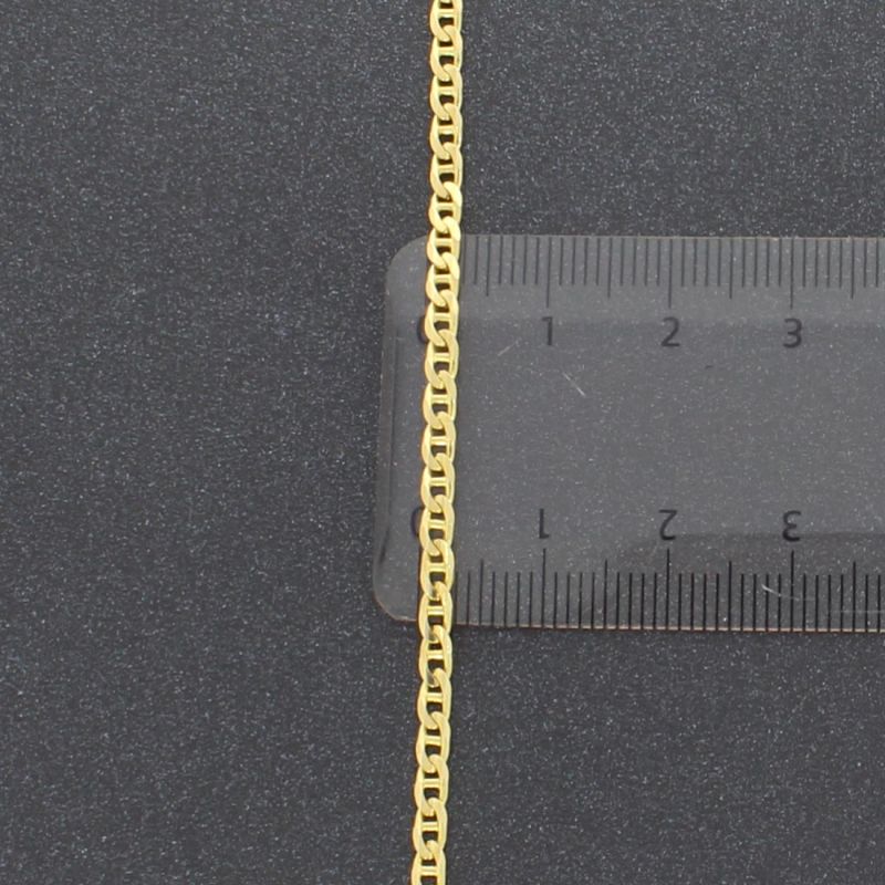 Panzerstegkette Gelbgold 585 14 Karat 48,5 cm 