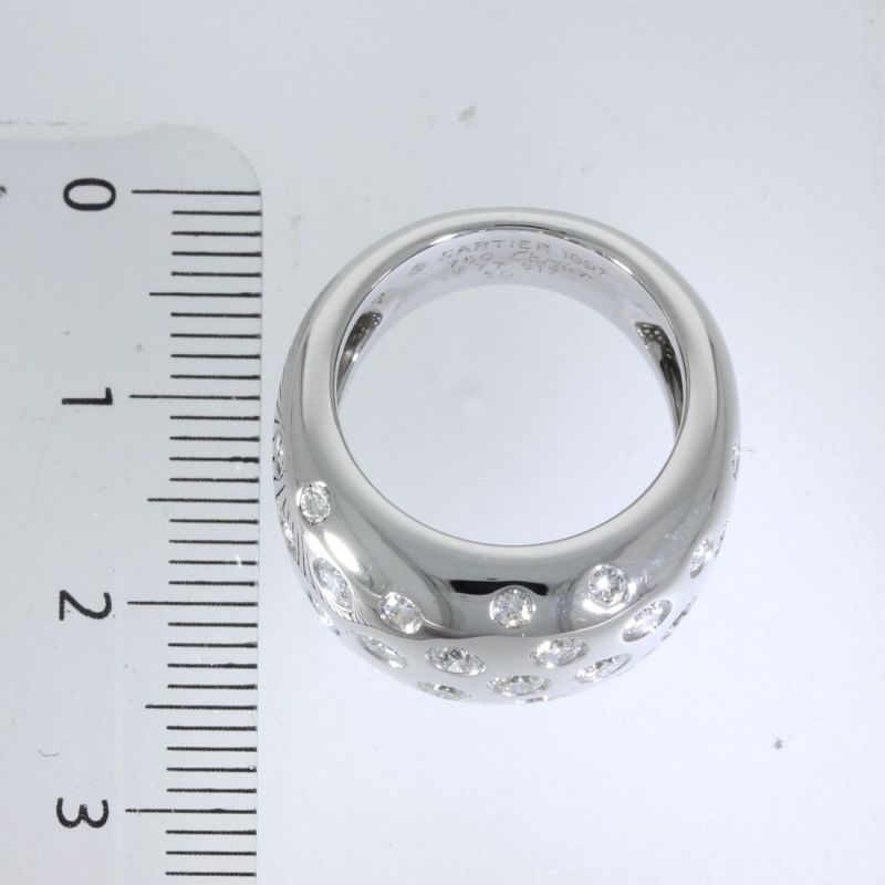Brillantring  Cartier  -Nouvelle Vague-  18 Karat Weißgold Ring mit 28 Brillanten 1,3 ct