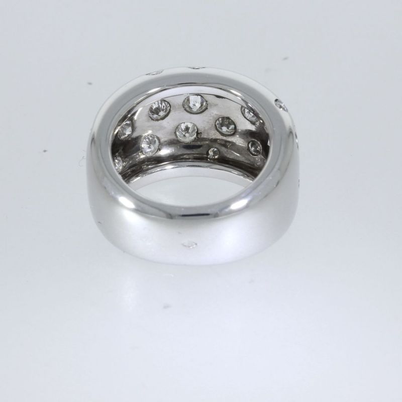 Brillantring  Cartier  -Nouvelle Vague-  18 Karat Weißgold Ring mit 28 Brillanten 1,3 ct