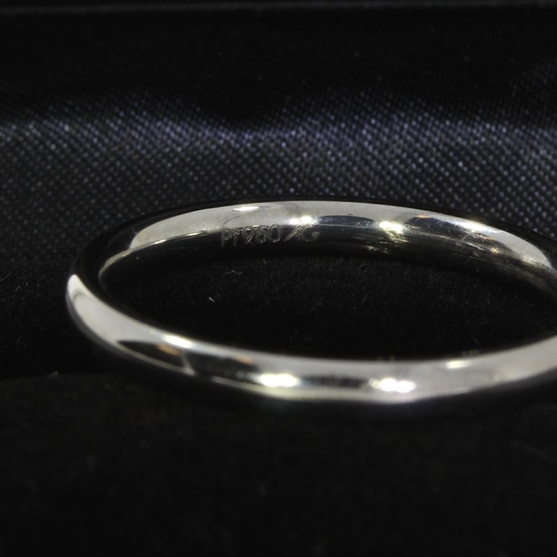 Klassischer Ring 950 Platin 67,5