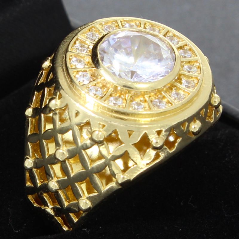 Ansprechender Ring Gelbgold 585 14 Karat 