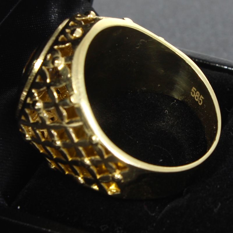 Ansprechender Ring Gelbgold 585 14 Karat 