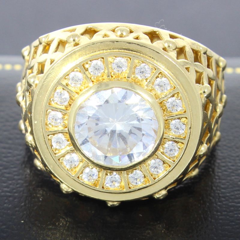 Ansprechender Ring Gelbgold 585 14 Karat 