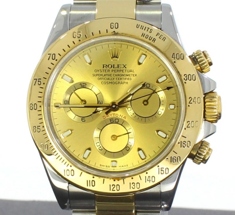 Rolex Cosmograph Daytona 40 mm Stahl Gold 116523 Full Set