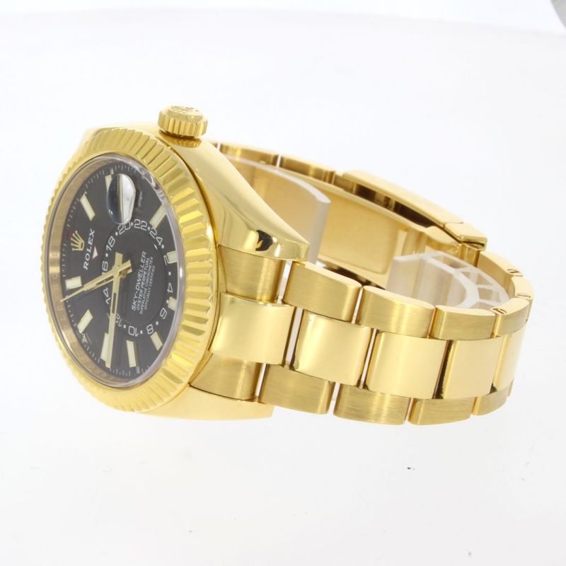 Rolex Sky Dweller Yellow Gold Black Dial 326938 