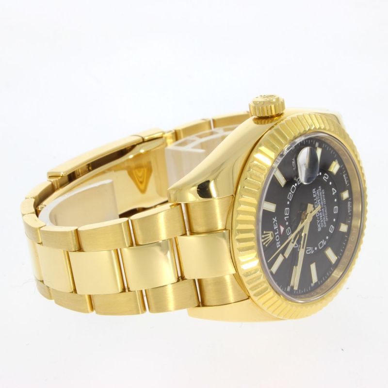 Rolex Sky Dweller Yellow Gold Black Dial 326938 