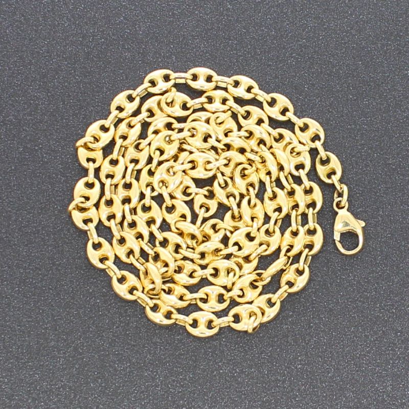 Schiffsankerkette Gelbgold 585 14 Karat 62 cm 