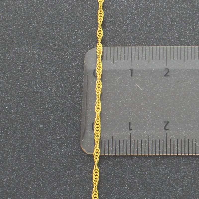 Singapurkette Gelbgold 875 21 Karat 51,5 cm 