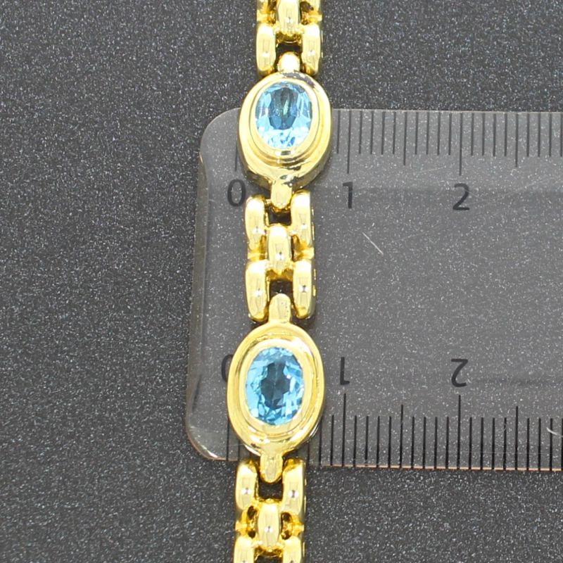 Topas Armband Gelbgold 585 14 Karat 19 cm 